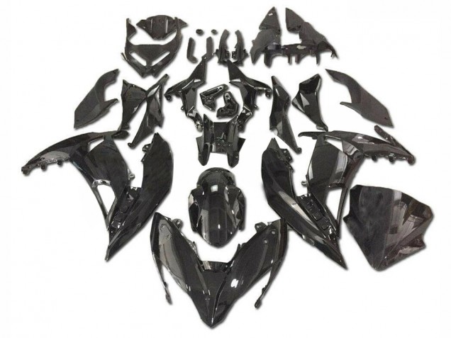 Glossy Black 2017-2019 Kawasaki EX650 Motorcycle Fairings Glossy Black 2017-2019 Kawasaki EX650 Motorcycle Fairings