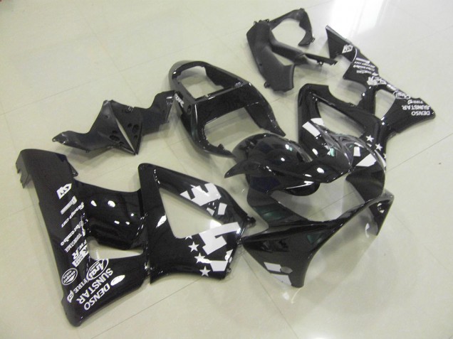 Glossy Black with Start 2000-2001 Honda CBR900RR 929 Motorcycle Fairings Glossy Black with Start 2000-2001 Honda CBR900RR 929 Motorcycle Fairings