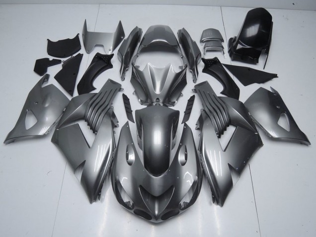 Glossy Grey 2006-2011 Kawasaki ZX14R ZZR1400 Motorcycle Fairings Glossy Grey 2006-2011 Kawasaki ZX14R ZZR1400 Motorcycle Fairings