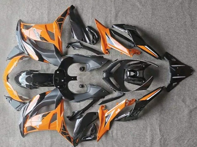 Glossy Orange Black 2017-2019 Kawasaki EX650 Motorcycle Fairings