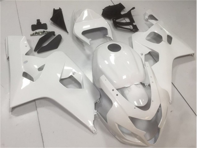 Glossy White 2004-2005 Suzuki GSXR 600/750 Motorcycle Fairings Glossy White 2004-2005 Suzuki GSXR 600/750 Motorcycle Fairings