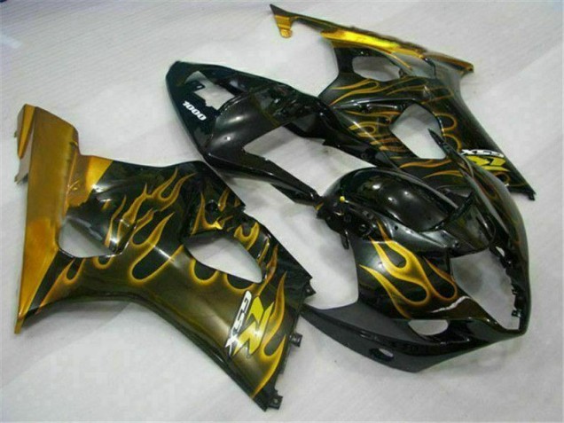Gold Black 2003-2004 Suzuki GSXR 1000 Motorcycle Fairings