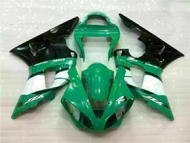 Green 2000-2001 Yamaha YZF R1 Motorcycle Fairing Green 2000-2001 Yamaha YZF R1 Motorcycle Fairing