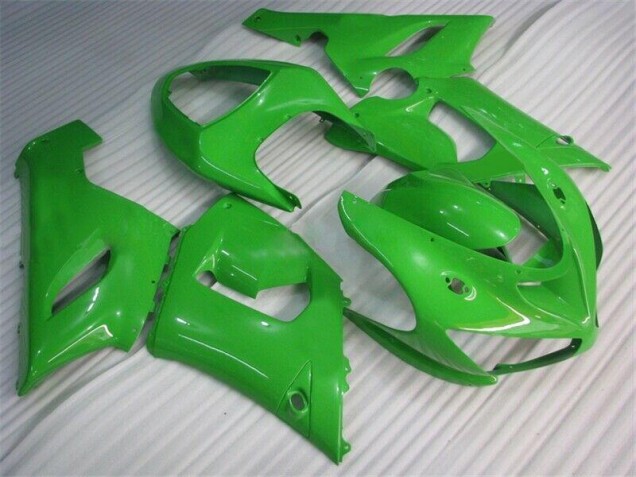 Green 2005-2006 Kawasaki ZX6R Motorcycle Fairing