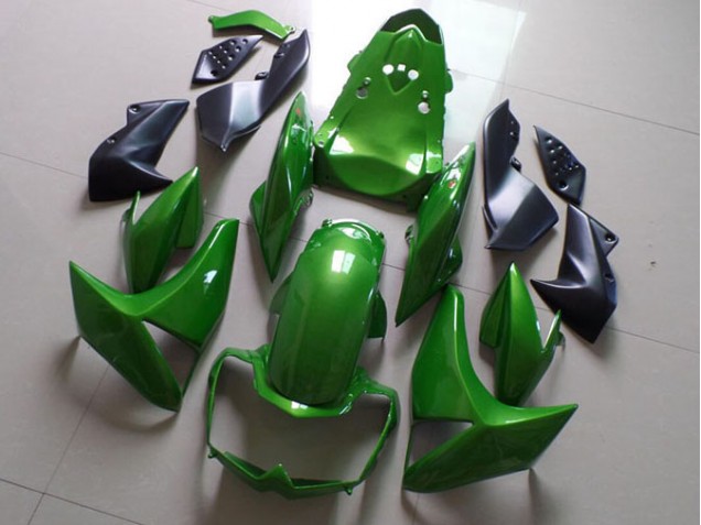 Green 2007-2009 Kawasaki Z1000 Motorcycle Fairing Green 2007-2009 Kawasaki Z1000 Motorcycle Fairing