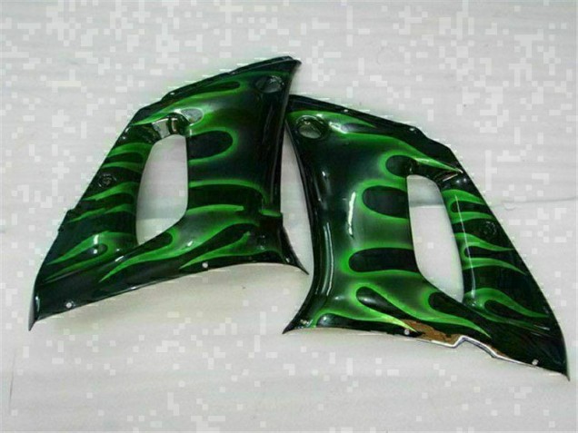 Green Black 1998-2002 Yamaha YZF R6 Motorcycle Fairings Green Black 1998-2002 Yamaha YZF R6 Motorcycle Fairings