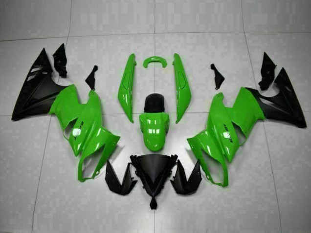 Green Black 2009-2011 Kawasaki EX650 Motorcycle Fairing