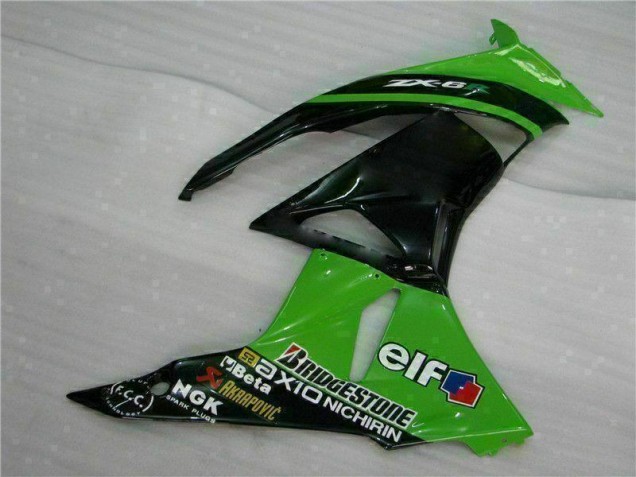 Green Black 2009-2012 Kawasaki ZX6R Motorcycle Fairing Green Black 2009-2012 Kawasaki ZX6R Motorcycle Fairing