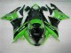 Green Black 2009-2012 Kawasaki ZX6R Motorcycle Fairing Green Black 2009-2012 Kawasaki ZX6R Motorcycle Fairing