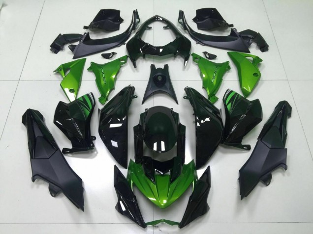 Green Black 2013-2016 Kawasaki Z800 Motorcycle Fairings