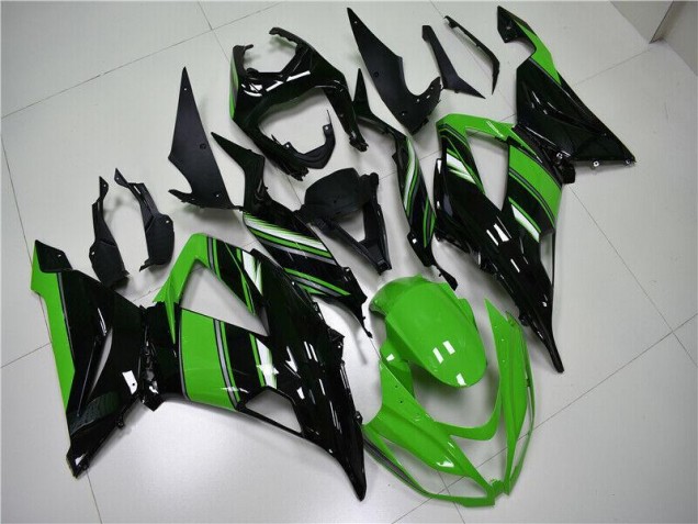 Green Black 2013-2018 Kawasaki ZX6R Motorcycle Fairings Green Black 2013-2018 Kawasaki ZX6R Motorcycle Fairings