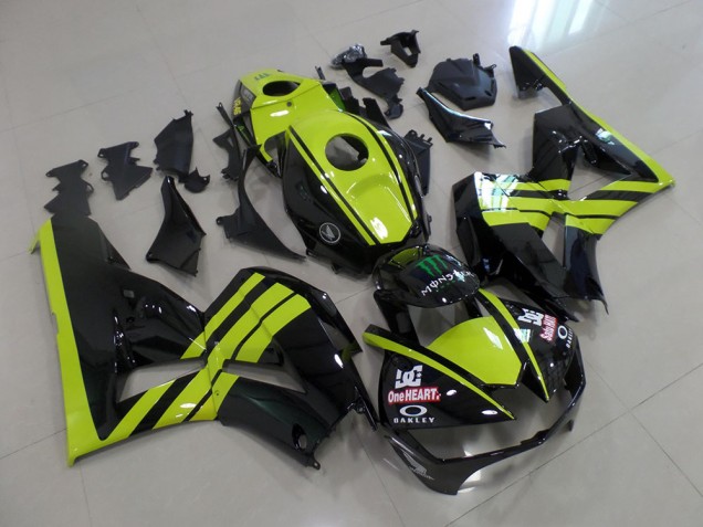 Green Black 2013-2021 Honda CBR600RR Motorcycle Fairings Green Black 2013-2021 Honda CBR600RR Motorcycle Fairings