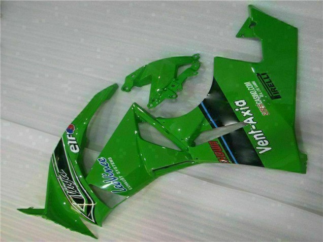 Green Black LeoVince 2009-2012 Kawasaki ZX6R Motorcycle Fairings Green Black LeoVince 2009-2012 Kawasaki ZX6R Motorcycle Fairings
