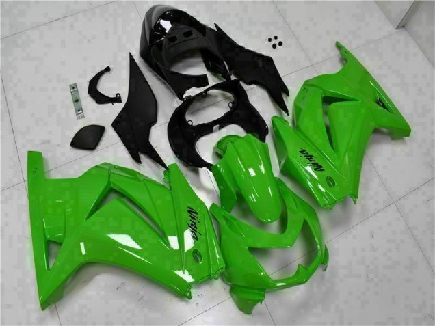 Green Black Ninja 2008-2012 Kawasaki EX250 Motorcycle Fairing Kits & Plastic Green Black Ninja 2008-2012 Kawasaki EX250 Motorcycle Fairing Kits & Plastic