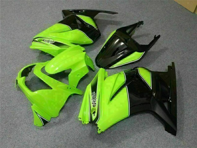 Green Black Ninja 2008-2012 Kawasaki EX250 Motorcycle Fairing Green Black Ninja 2008-2012 Kawasaki EX250 Motorcycle Fairing