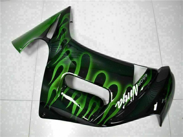 Green Flame 2006-2008 Kawasaki EX650 Motorcycle Fairings