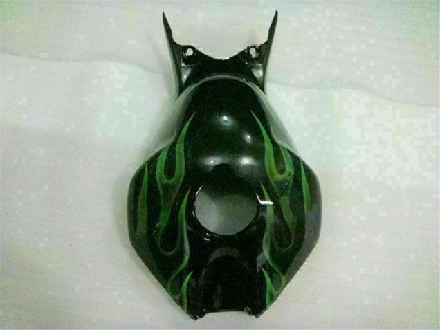 Green Flame Black 2006-2007 Honda CBR1000RR Motorcycle Fairings Green Flame Black 2006-2007 Honda CBR1000RR Motorcycle Fairings