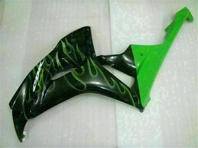 Green Flame Black 2006-2007 Honda CBR1000RR Motorcycle Fairings Green Flame Black 2006-2007 Honda CBR1000RR Motorcycle Fairings