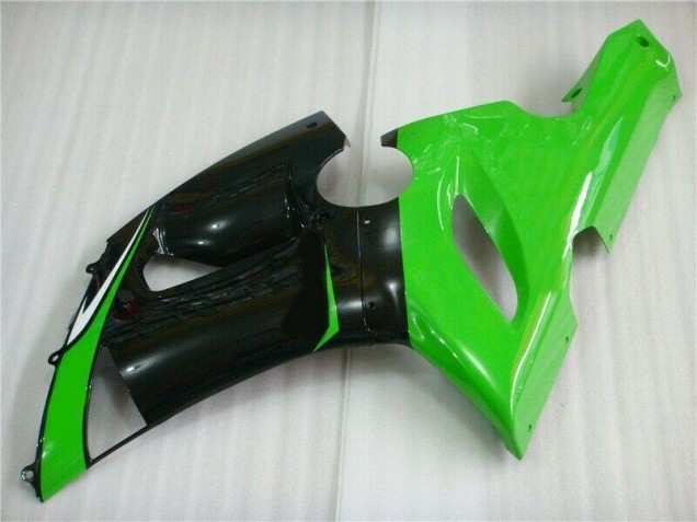 Green White Black 2005-2006 Kawasaki ZX6R Motorcycle Fairings Green White Black 2005-2006 Kawasaki ZX6R Motorcycle Fairings