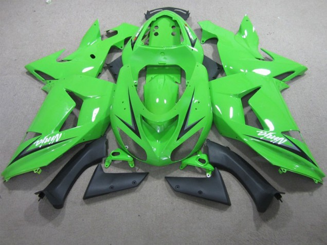 Green White Ninja 2006-2007 Kawasaki ZX10R Motorcycle Fairings Green White Ninja 2006-2007 Kawasaki ZX10R Motorcycle Fairings