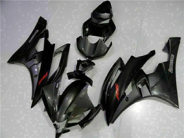 Grey Black 2006-2007 Yamaha YZF R6 Motorcycle Fairing