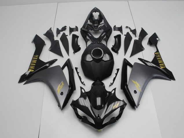 Grey Black 2007-2008 Yamaha YZF R1 Motorcycle Fairings Grey Black 2007-2008 Yamaha YZF R1 Motorcycle Fairings