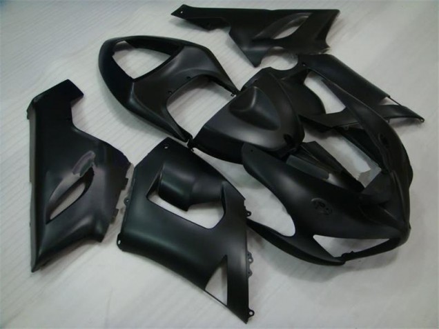 Matte Black 2005-2006 Kawasaki ZX6R Motorcycle Fairings Matte Black 2005-2006 Kawasaki ZX6R Motorcycle Fairings