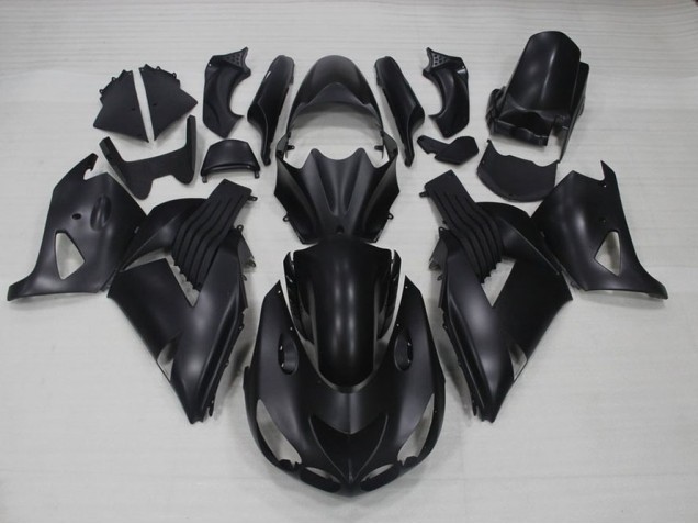 Matte Black 2006-2011 Kawasaki ZX14R ZZR1400 Motorcycle Fairing Matte Black 2006-2011 Kawasaki ZX14R ZZR1400 Motorcycle Fairing