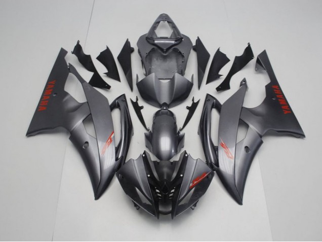 Matte Black Grey 2008-2016 Yamaha YZF R6 Motorcycle Fairings