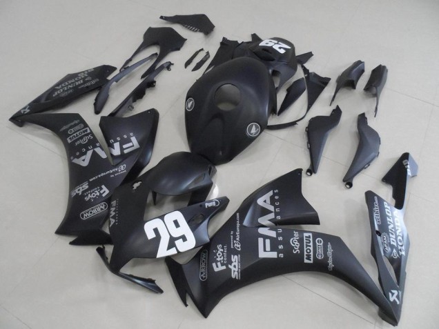 Matte Black Grey Decals 29 2012-2016 Honda CBR1000RR Motorcycle Fairings