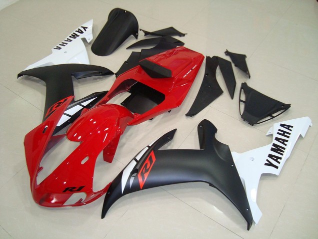 Matte Black Red 2002-2003 Yamaha YZF R1 Motorcycle Fairings