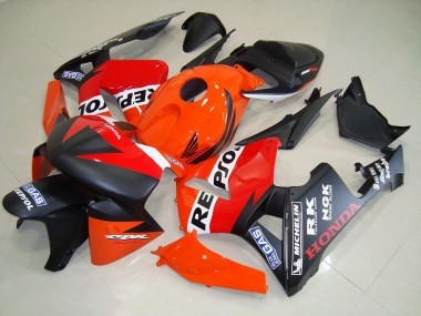 Matte Black Repsol Race 2005-2006 Honda CBR600RR Motorcycle Fairings