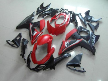 Matte Red Black 2009-2016 Suzuki GSXR 1000 Motorcycle Fairings