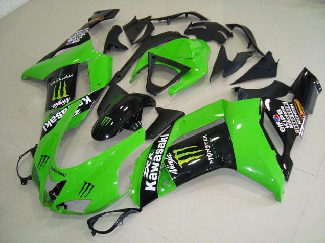 Monster Green 2007-2008 Kawasaki ZX6R Motorcycle Fairings Monster Green 2007-2008 Kawasaki ZX6R Motorcycle Fairings