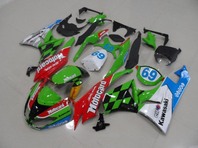 Motocard 2009-2012 Kawasaki ZX6R Motorcycle Fairings