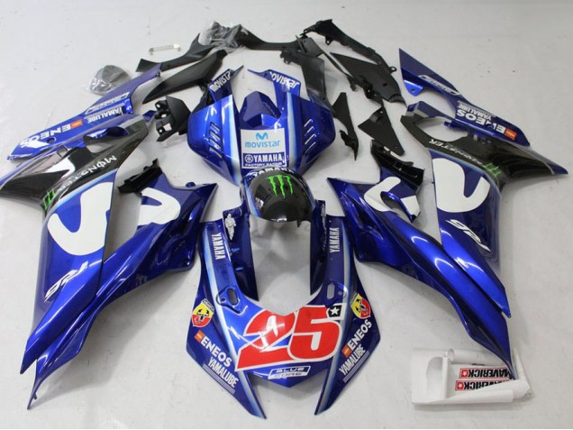 Movistar 2017-2021 Yamaha YZF R6 Motorcycle Fairings Movistar 2017-2021 Yamaha YZF R6 Motorcycle Fairings