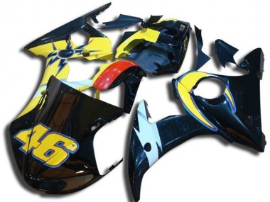 Number 46 2003-2005 Yamaha YZF R6 Motorcycle Fairings