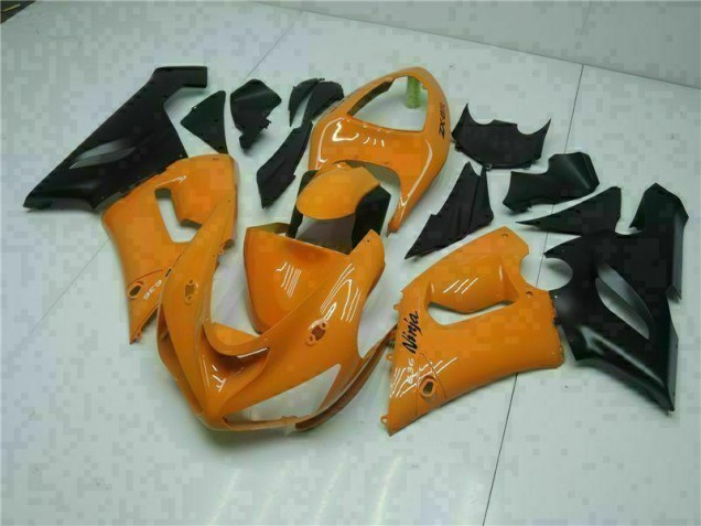 Orange 2005-2006 Kawasaki ZX6R Motorcycle Fairings