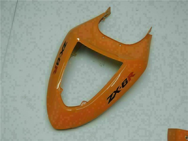 Orange 2005-2006 Kawasaki ZX6R Motorcycle Fairings