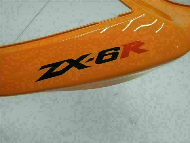 Orange 2005-2006 Kawasaki ZX6R Motorcycle Fairings