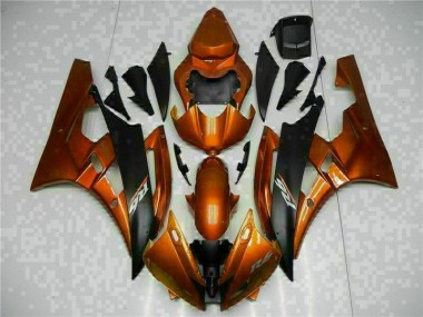 Orange 2006-2007 Yamaha YZF R6 Motorcycle Fairings