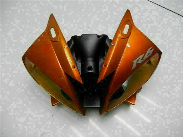 Orange 2006-2007 Yamaha YZF R6 Motorcycle Fairings
