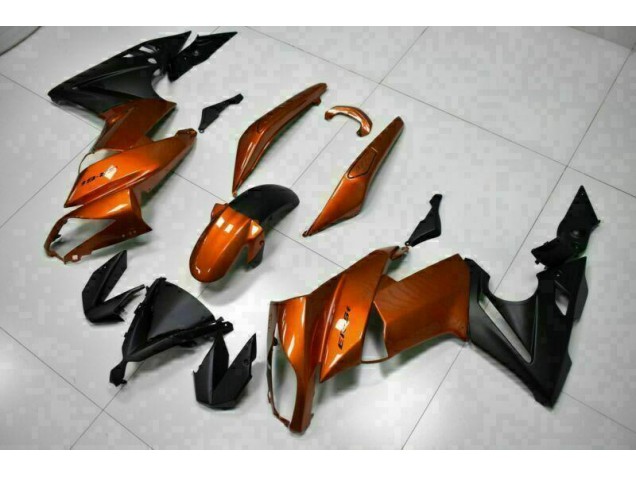 Orange 2009-2011 Kawasaki EX650 Motorcycle Fairings
