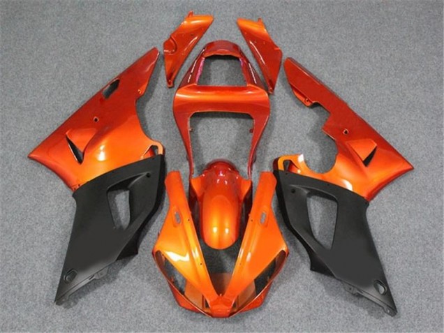 Orange Black 2000-2001 Yamaha YZF R1 Motorcycle Fairings