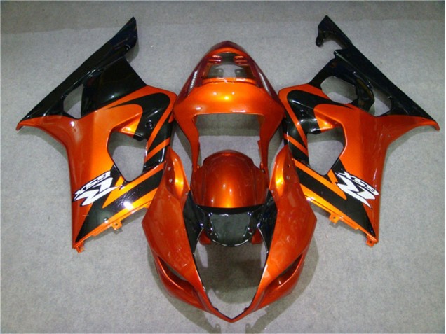 Orange Black 2003-2004 Suzuki GSXR 1000 Motorcycle Fairings Orange Black 2003-2004 Suzuki GSXR 1000 Motorcycle Fairings