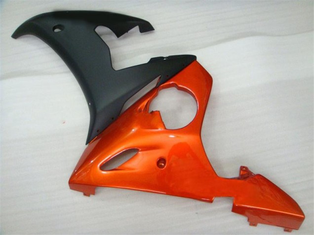 Orange Black 2003-2005 Yamaha YZF R6 Motorcycle Fairings Orange Black 2003-2005 Yamaha YZF R6 Motorcycle Fairings