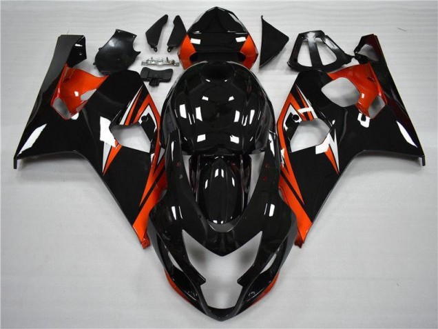 Orange Black 2004-2005 Suzuki GSXR 600/750 Motorcycle Fairing Orange Black 2004-2005 Suzuki GSXR 600/750 Motorcycle Fairing