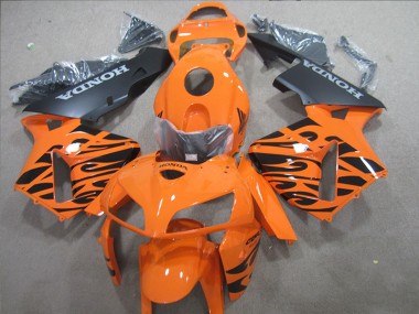 Orange Black 2005-2006 Honda CBR600RR Aftermarket Motorcycle Fairings