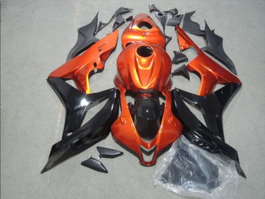 Orange Black 2007-2008 Honda CBR600RR Motorcycle Fairings