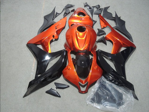 Orange Black 2007-2008 Honda CBR600RR Motorcycle Fairings